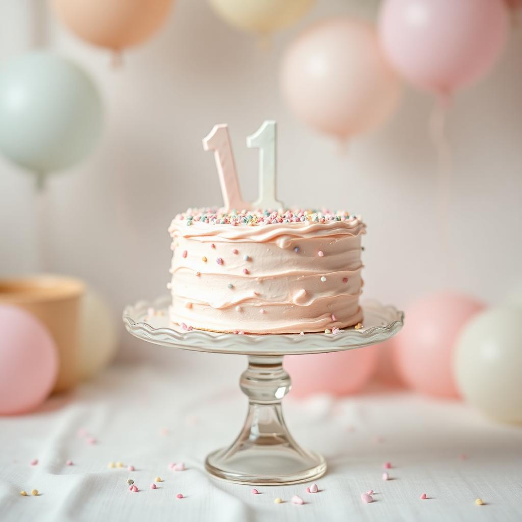 Smash cake rosa para primer cumpleaños