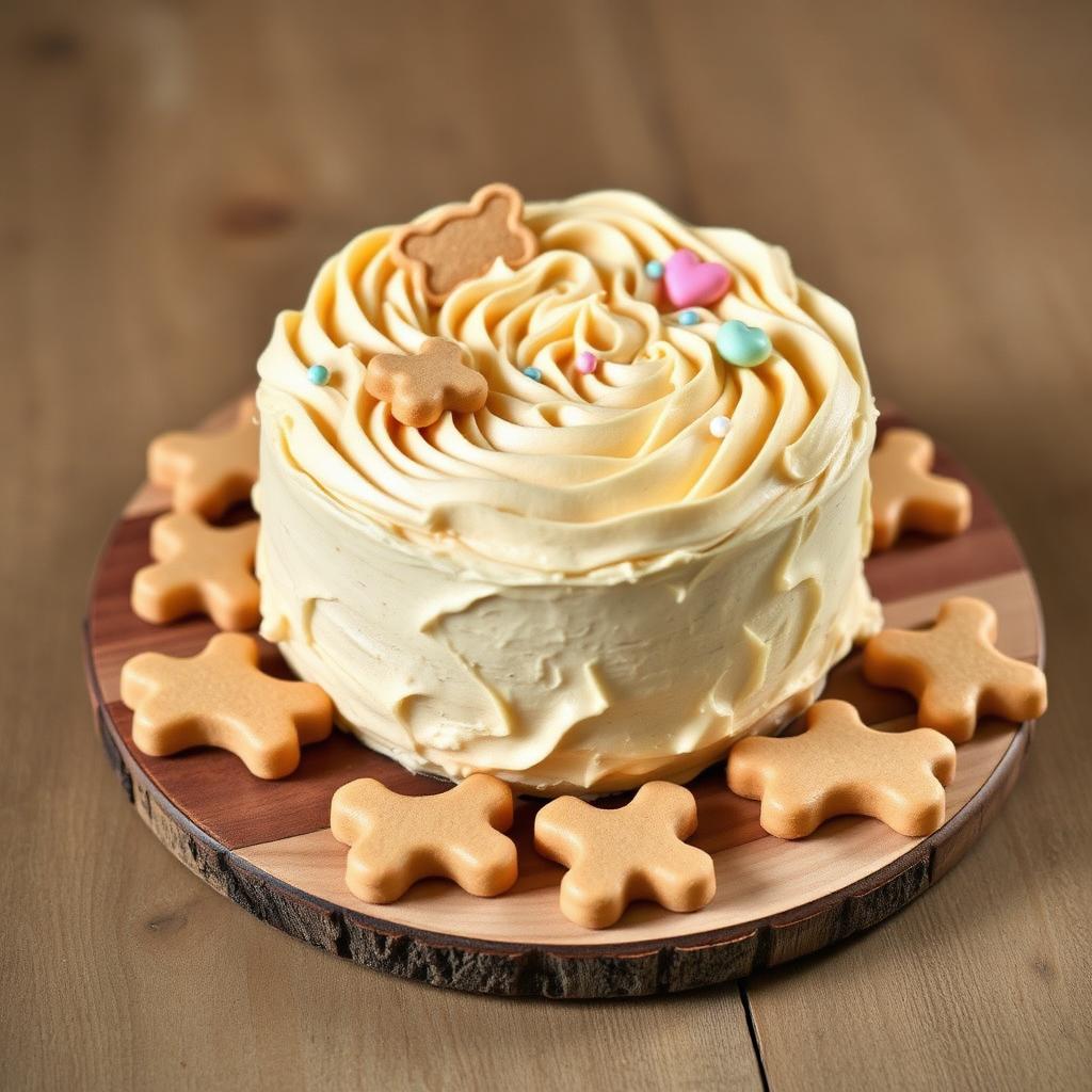 Pastel de mantequilla de maní con galletas hueso